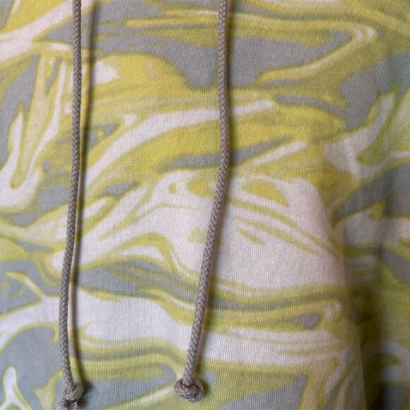 Wild Fable Women's Cropped Hoodie Green Swirl Geometric Size M - Picture 3 of 10